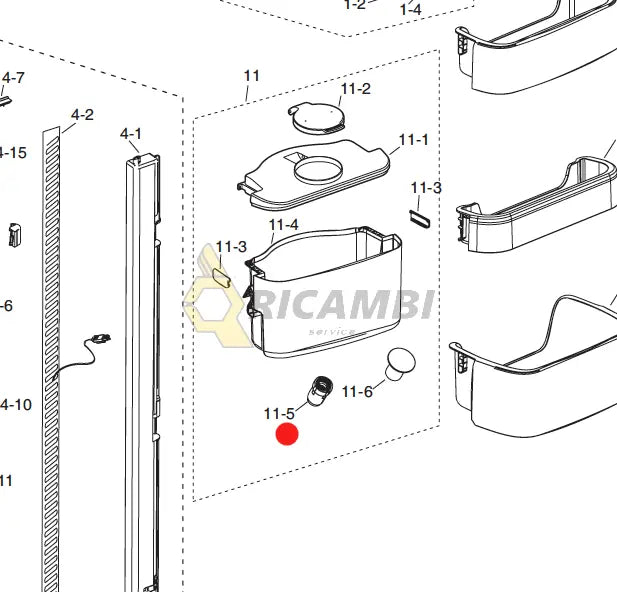 Capac rezervor apa frigider samsung