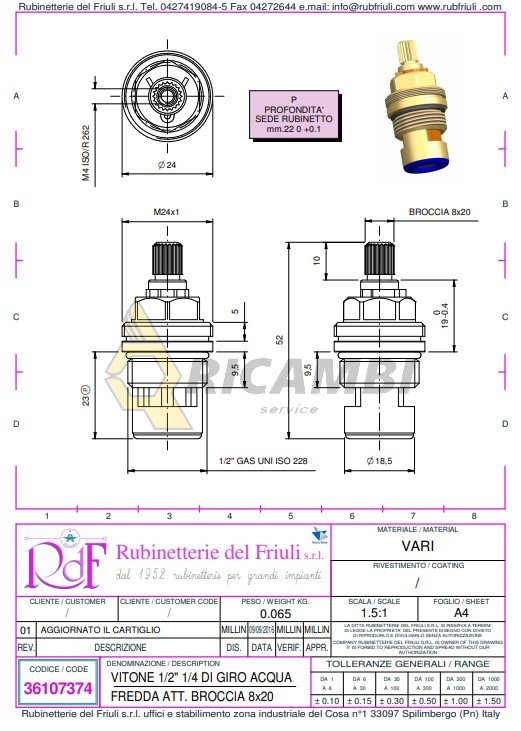 cap armatura baterie profesionala horeca