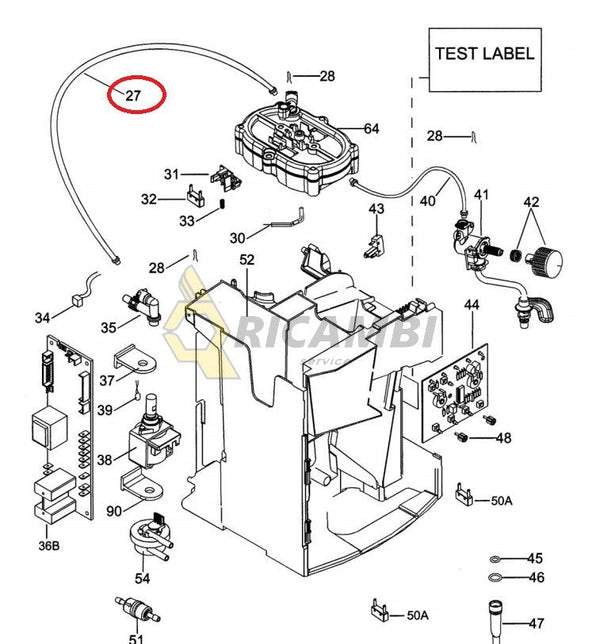 furtun tub presiune espressor delonghi