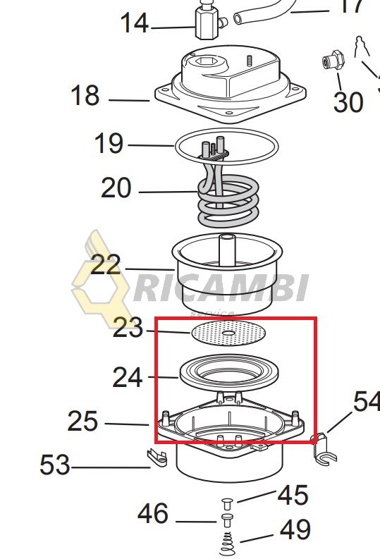 garnitura boiler espressor cafea delonghi