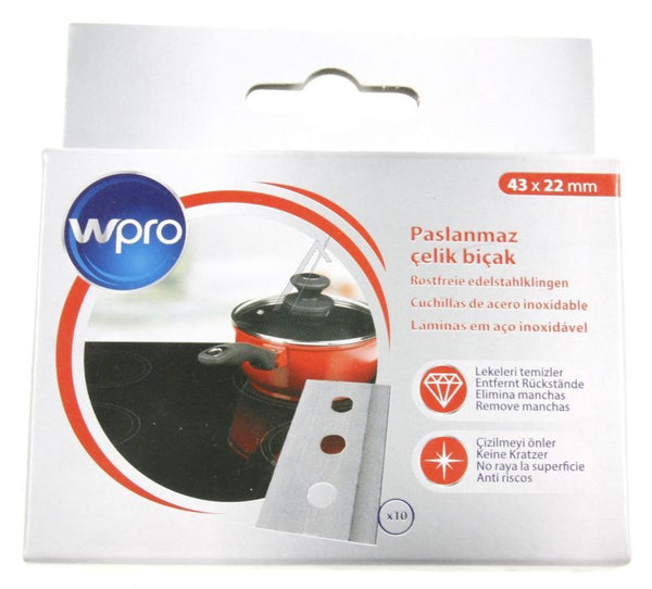 C00387657 10 lame de rezerva ptr racleta plita vitrocer potrivita pentru amica WHIRLPOOL/INDESIT -